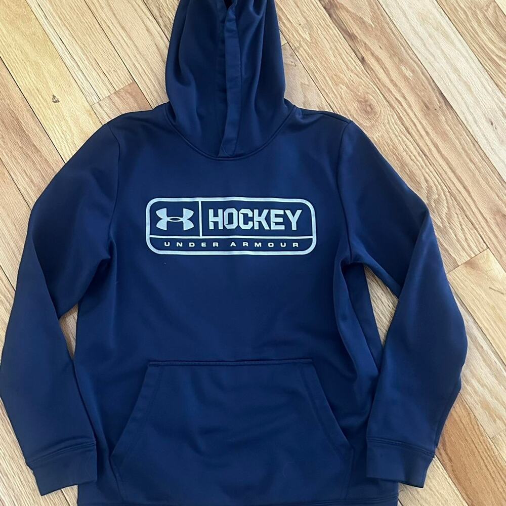 Navy under armour hockey hoodie Small